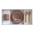 Silicone toddler feeding set