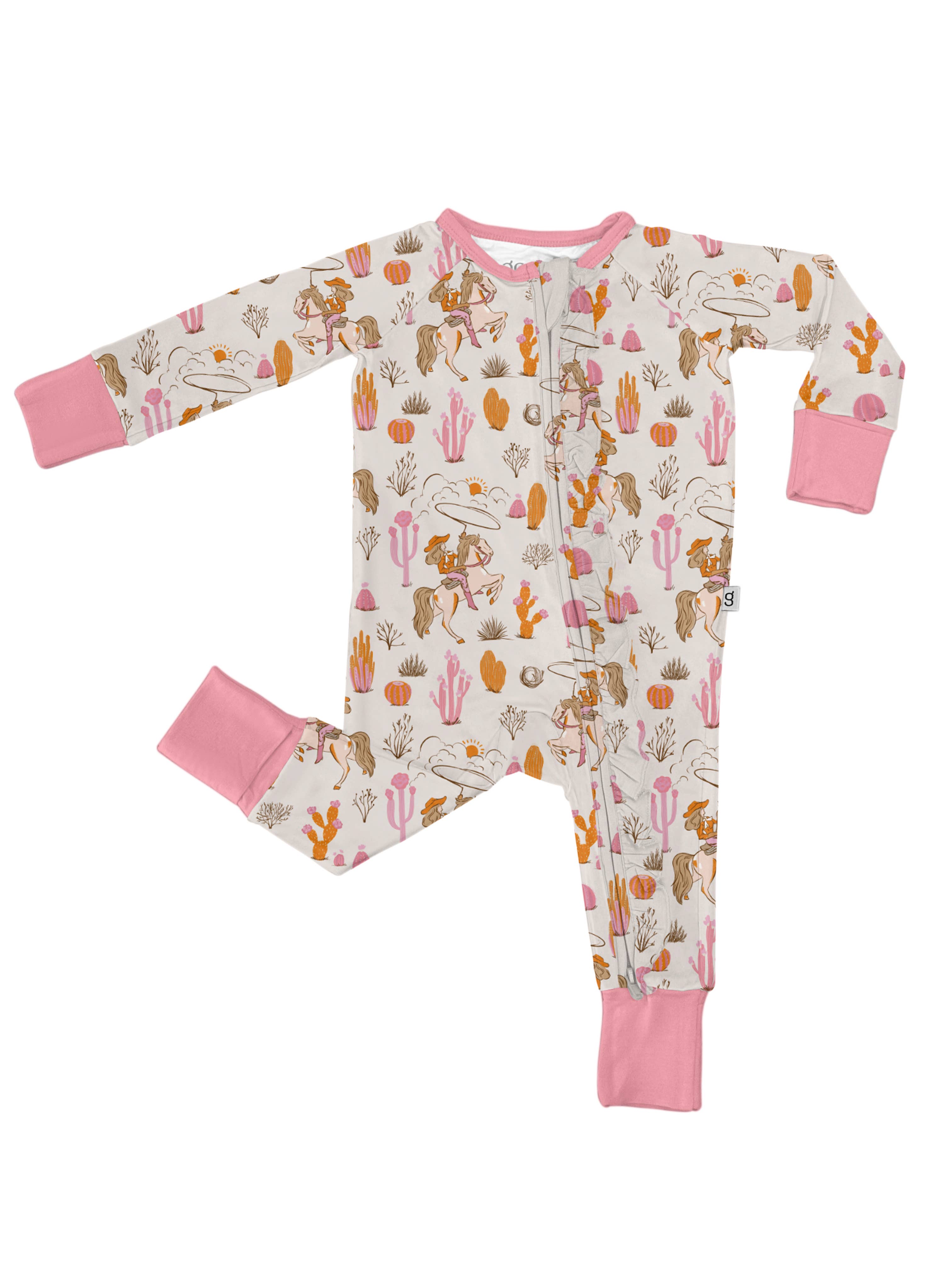 Saddle Up, Cowgirl Convertible Zip PJs