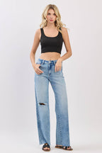 HIGH RISE WIDE LEG JEANS