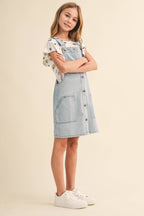 TWEEN GIRLS DENIM OVERALL DRESS