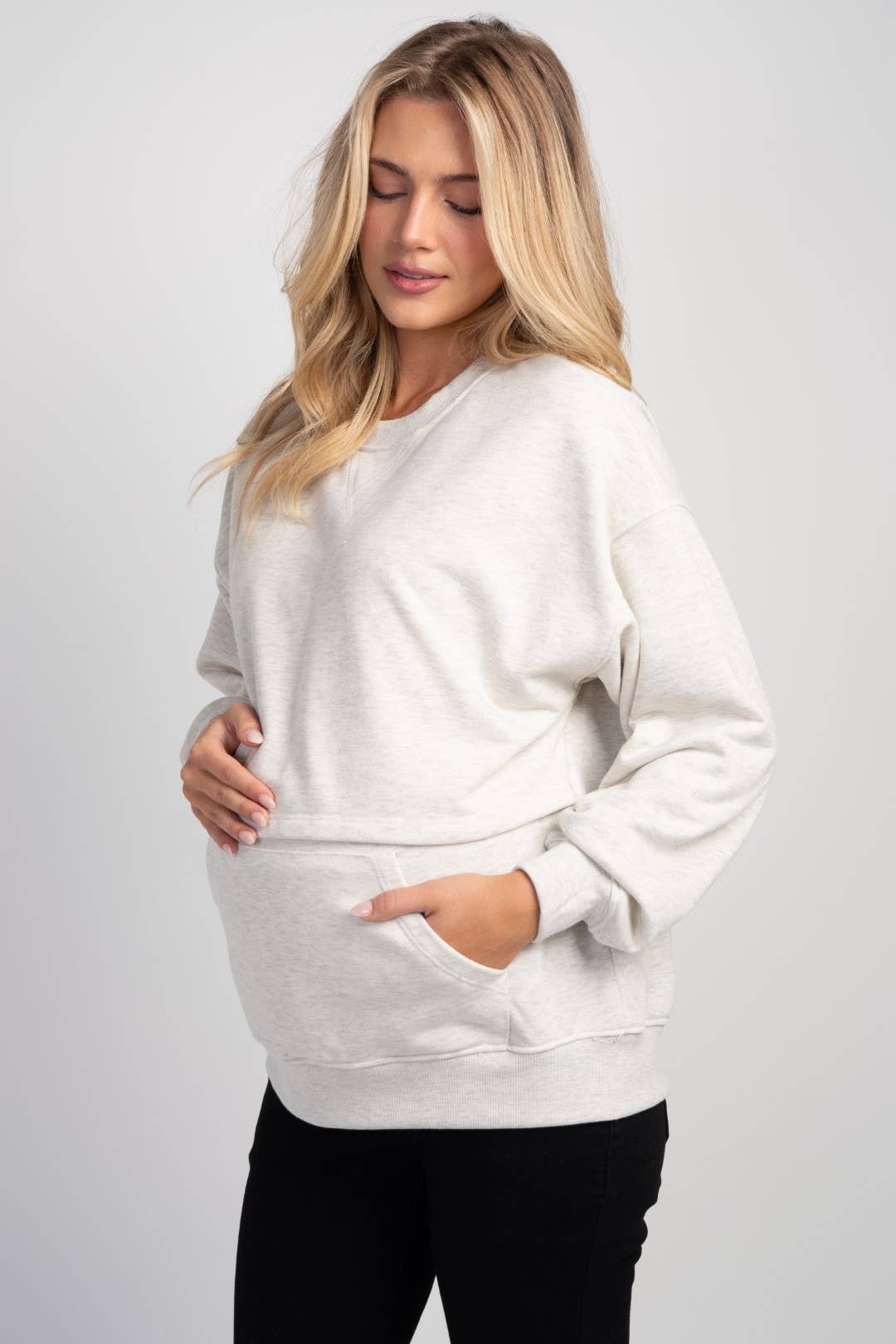 Maternity Nursing Access Kangaroo Pocket Sweatshirt