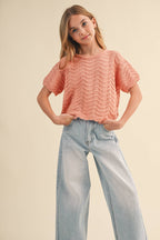 TWEEN GIRLS CROCHET TOP