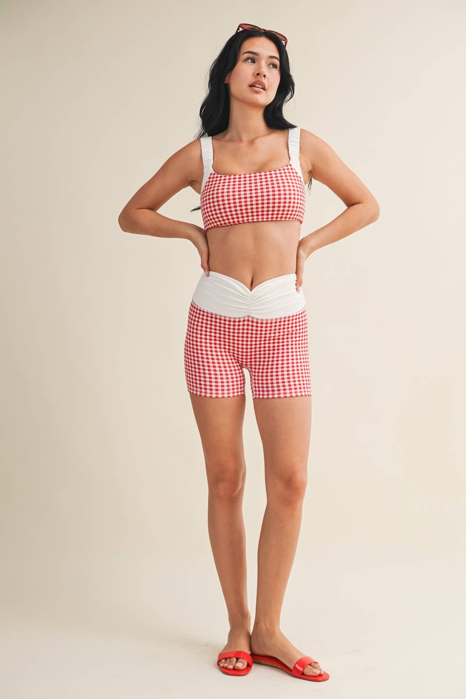 Gingham Print WorkOut Set