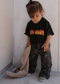 Smiley Face Baggy Jeans Black