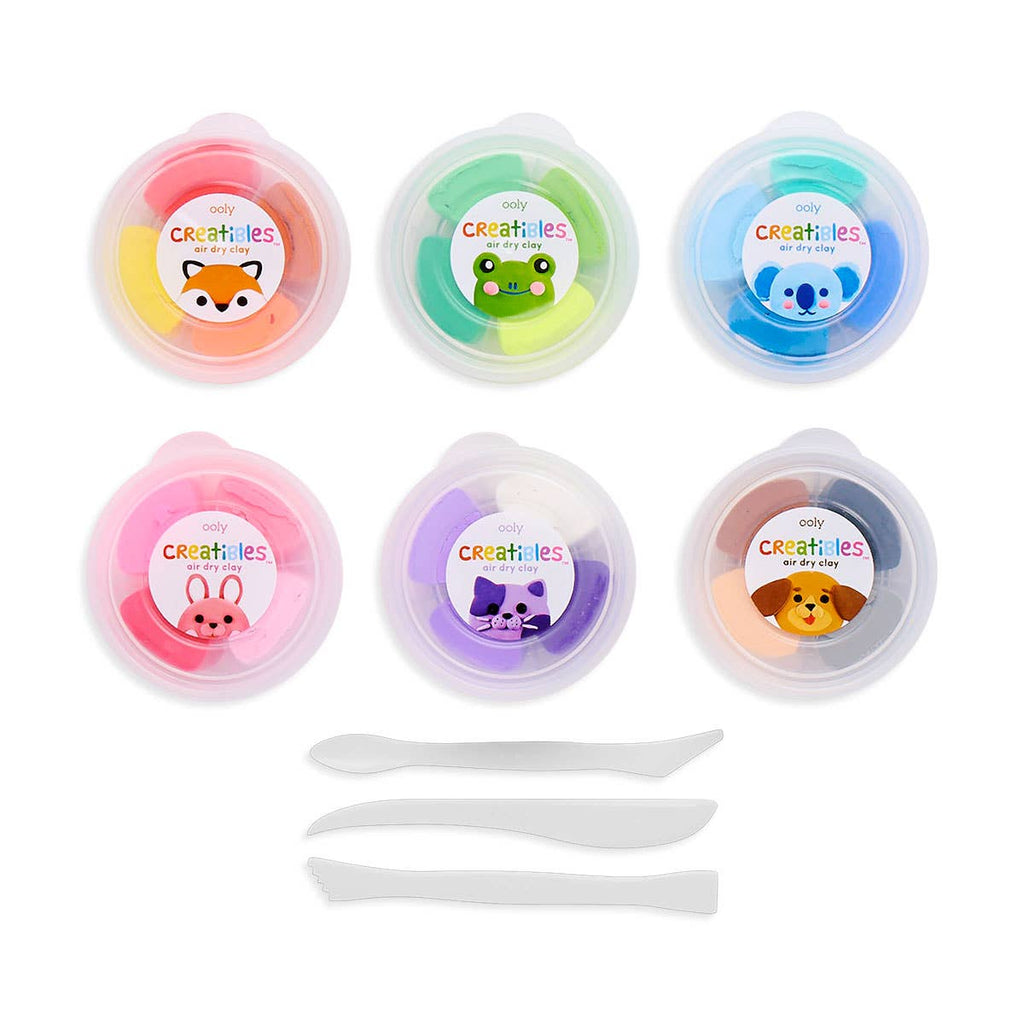 Creatibles: Air Dry Clay Deluxe Kit (Set of 24 Colors + 3 To