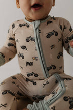 Babysprouts Long Sleeve Zip Romper - Multiple styles