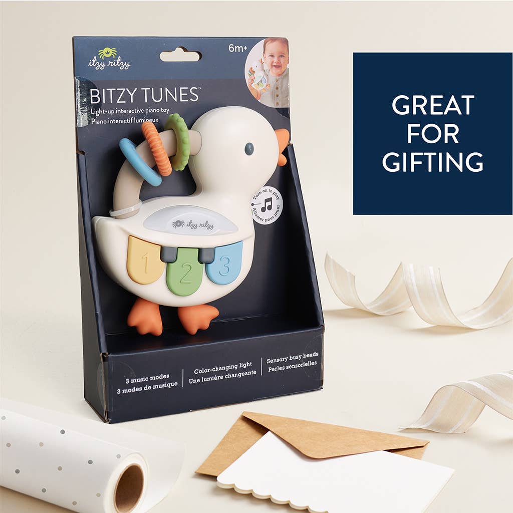 Bitzy Tunes Goose - Light-up Interactive Piano Toy