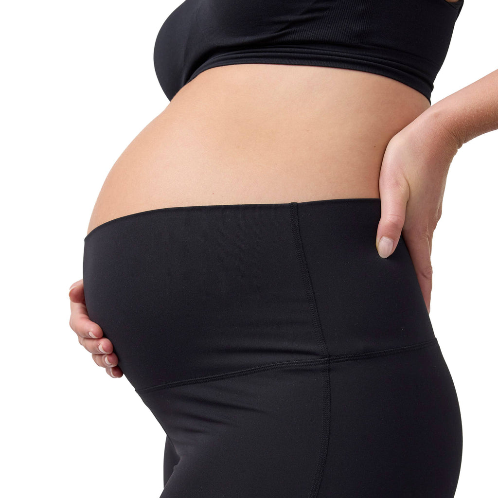 Fold-down Flare Active Maternity Leggings