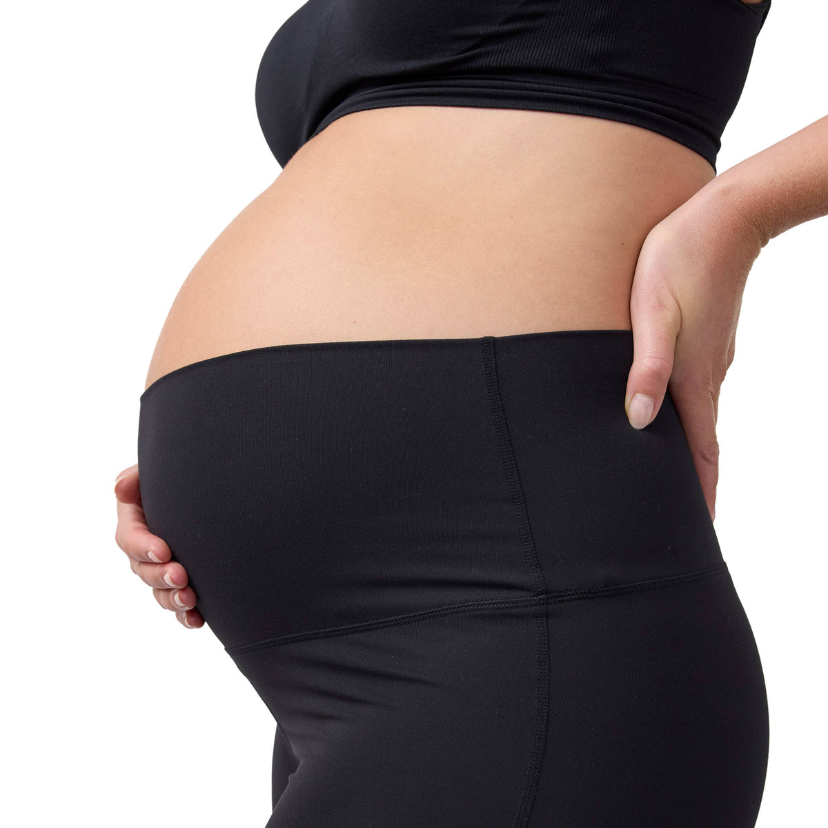 Fold-down Flare Active Maternity Leggings