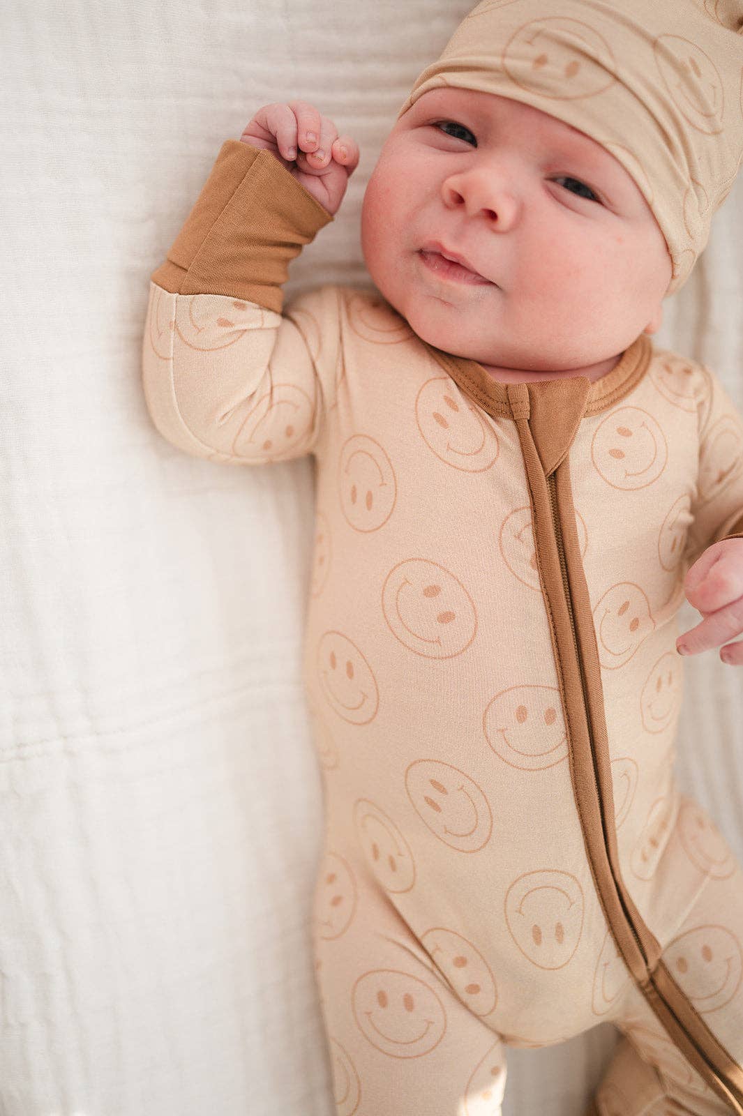 Zipper Romper - Smiley Face