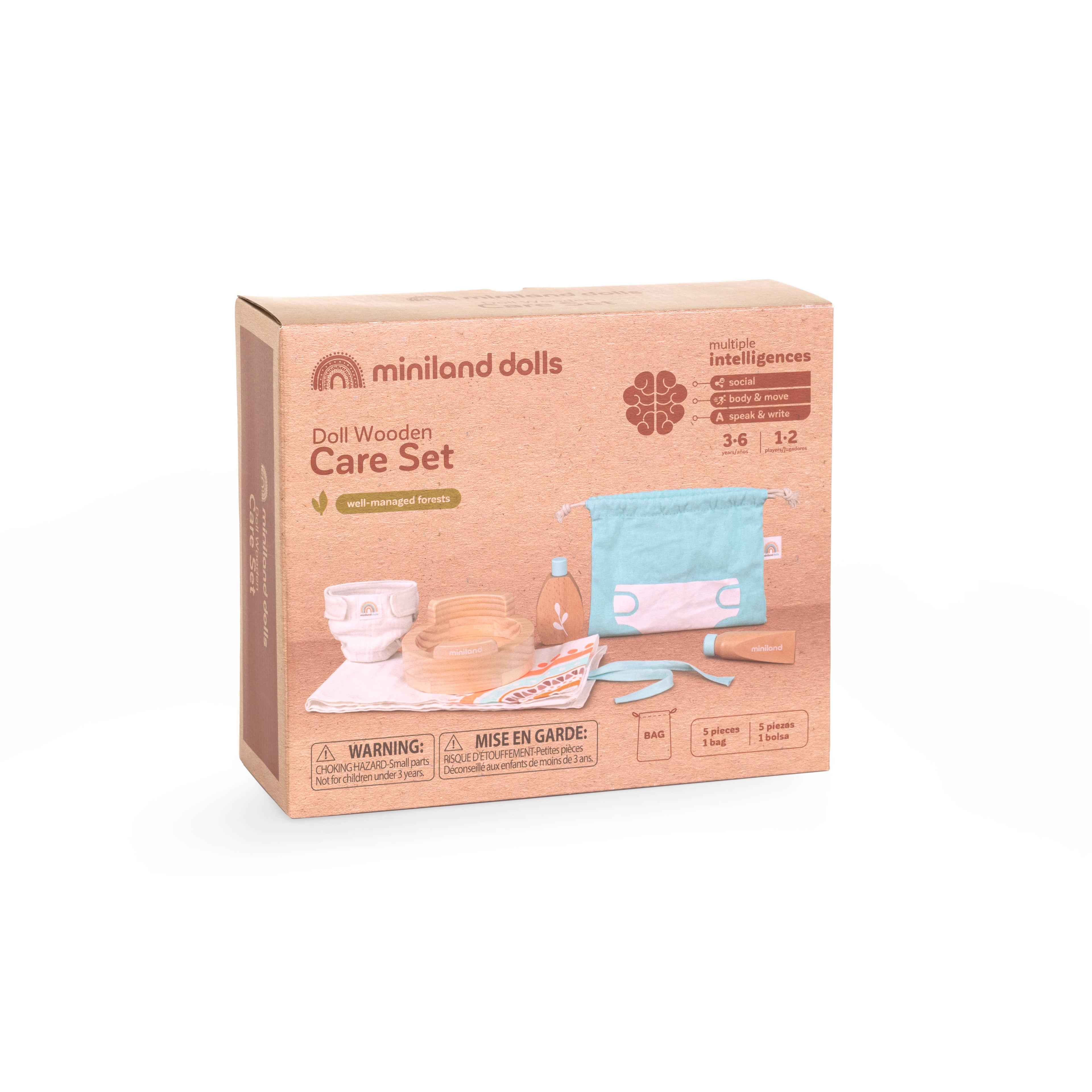 Doll Wooden Care Set