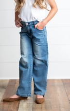 Medium Wash Wide Leg Jean