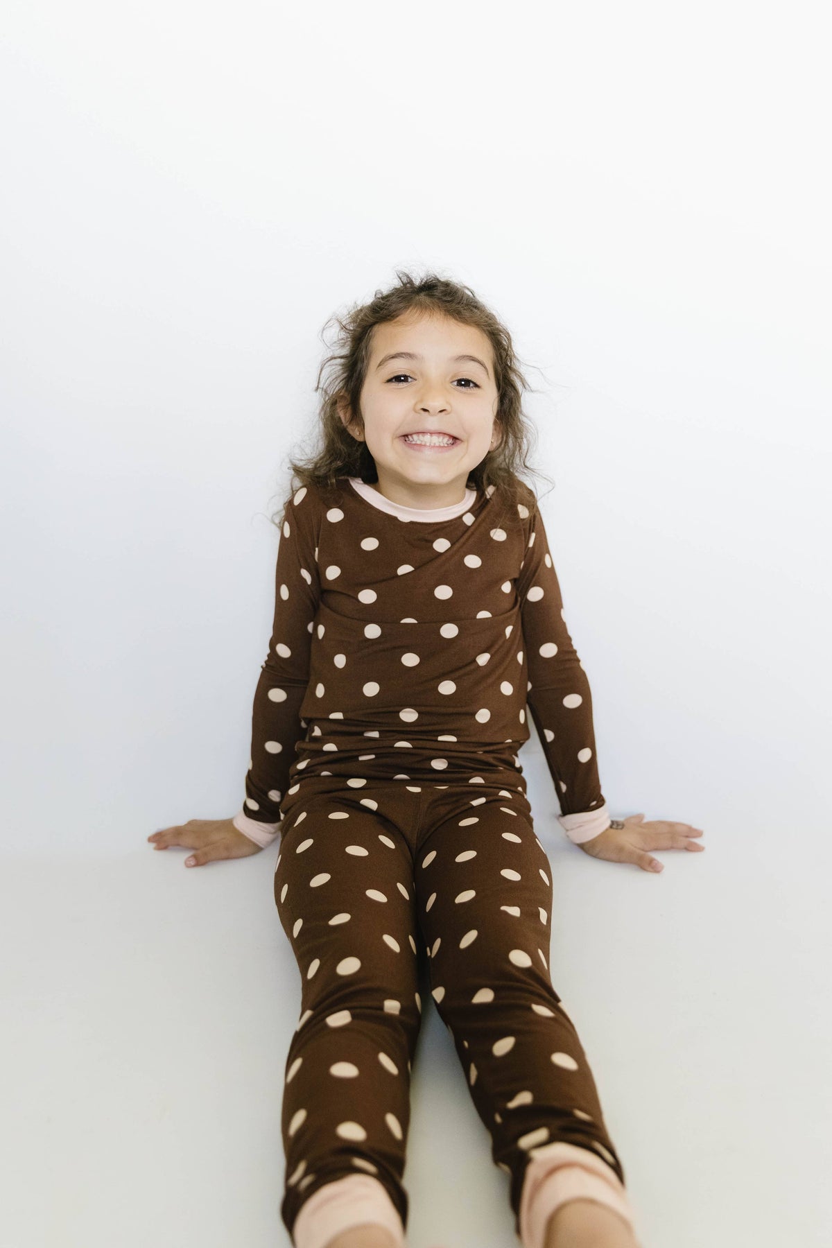 Espresso Polkadot Bamboo Set
