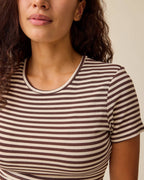 Fall Colors: Ribbed Bamboo Crew Neck Nursing T-shirt