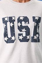 "USA" EMBROIDERY SWEATSHIRT