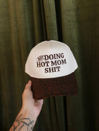 Leopard print Mom hat