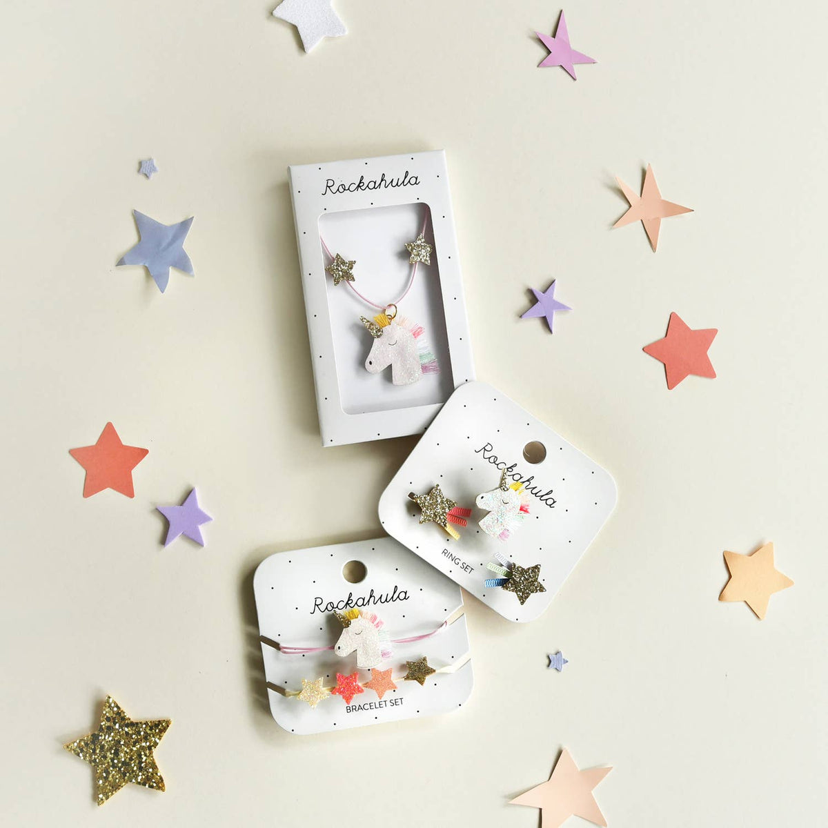 Rainbow Unicorn Bracelet Set