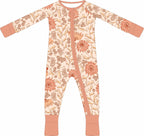 Convertible Two-Way Ruffled Zipper One Piece | Coral Floral