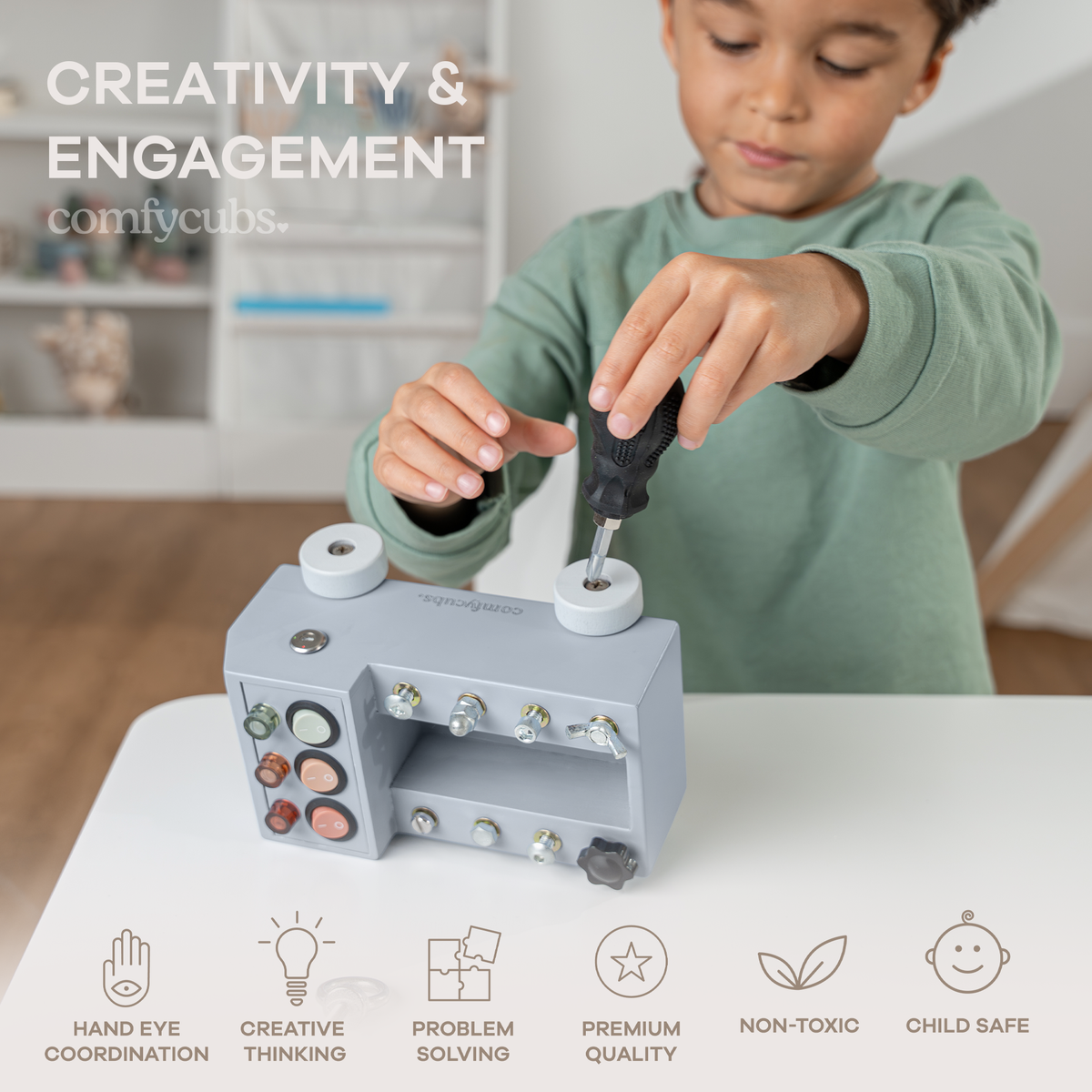 Busy Board Truck Toy (multiple colors)