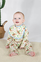 Saddle Up, Cowboy Toile - Bib Set