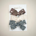 Alligator Clip Bow Set (3) #10