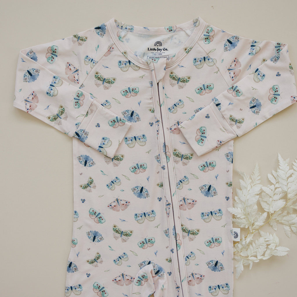 Luna Moths Bamboo Zippy Pajamas