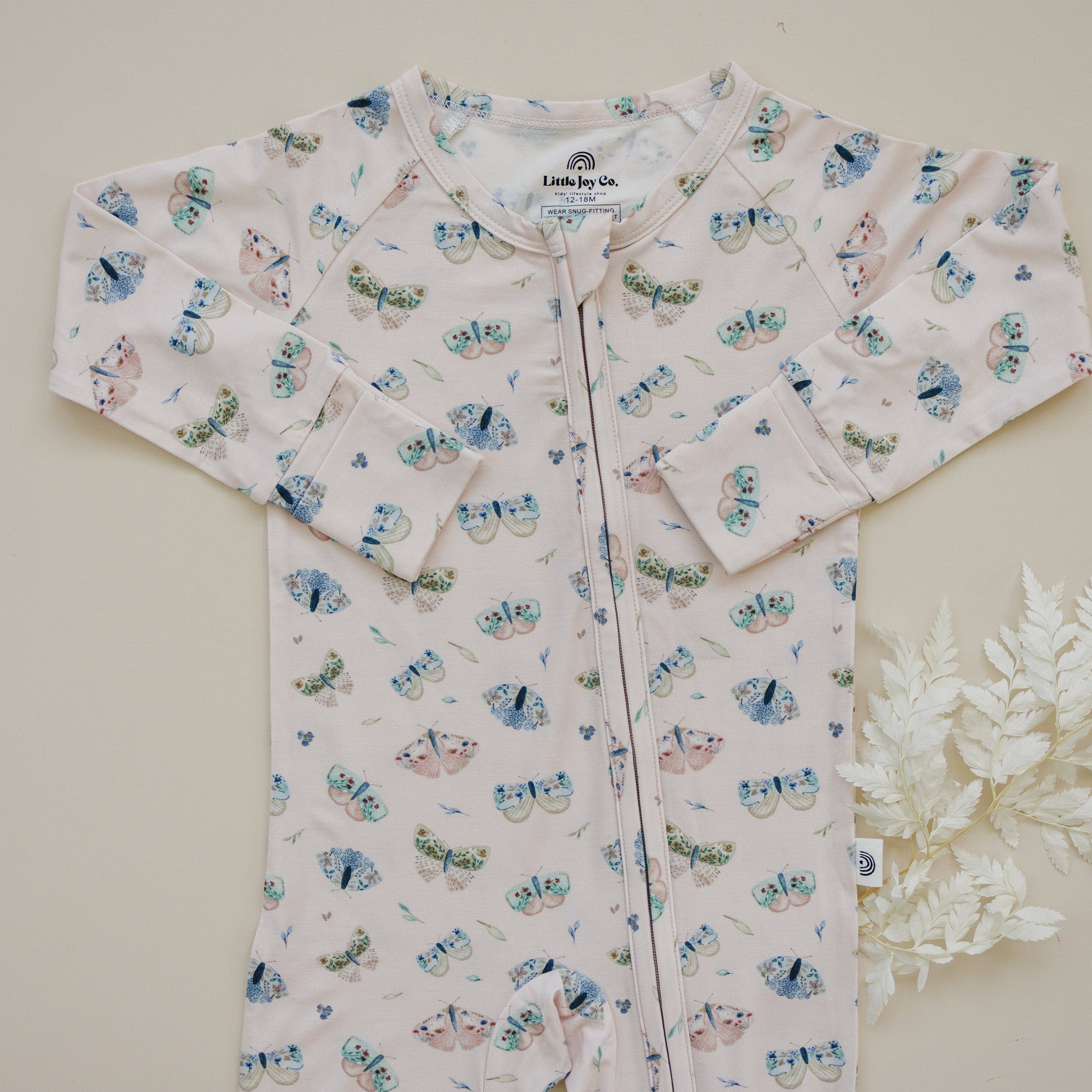 Luna Moths Bamboo Zippy Pajamas