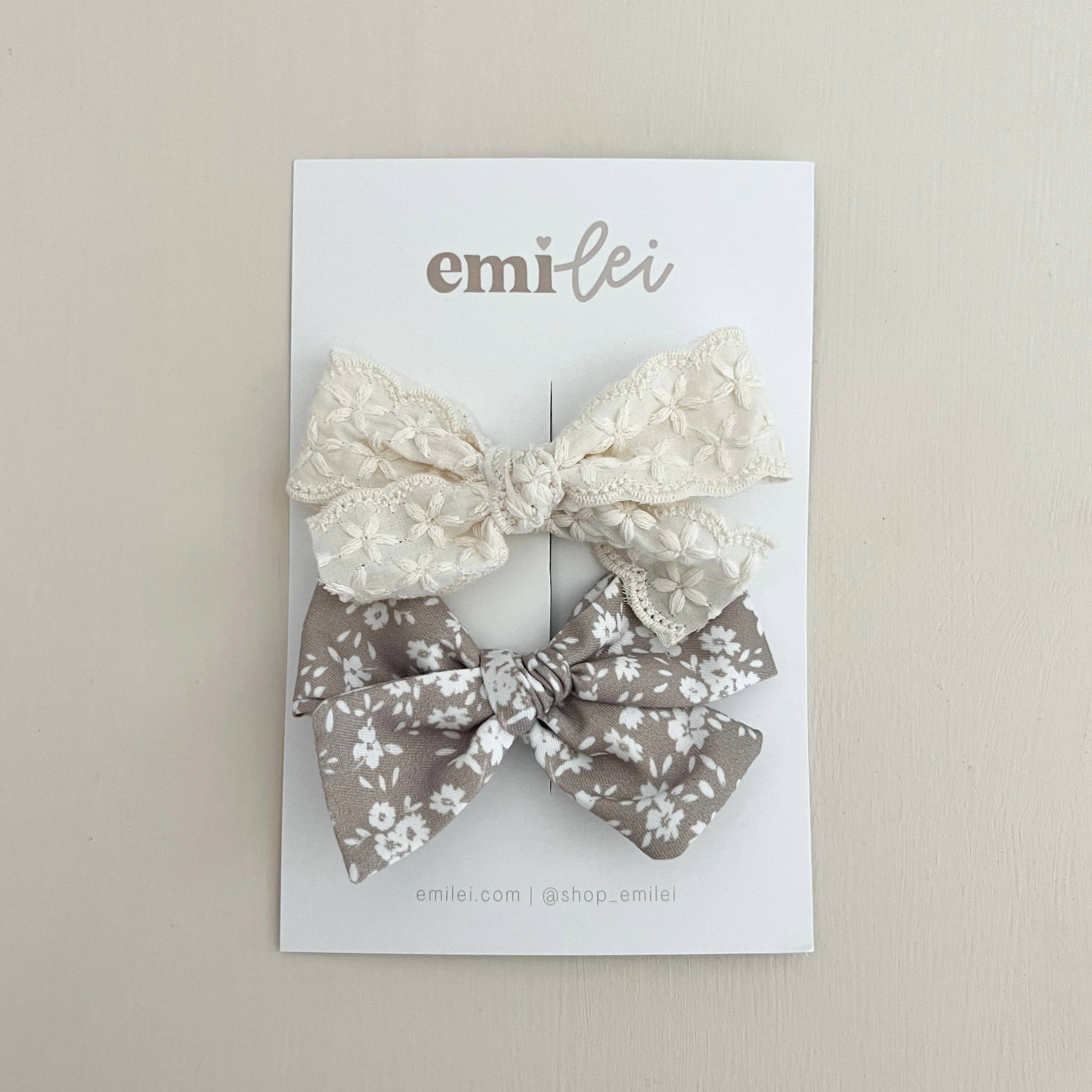 Alligator Clip Bow Set