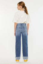 High Rise Straight Jeans
