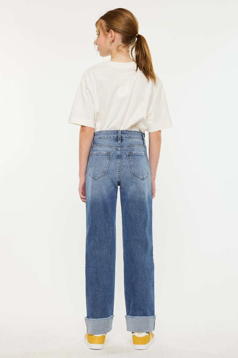 High Rise Straight Jeans