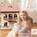 Doll House Kitchen set w/4 chairs incl. 1 character