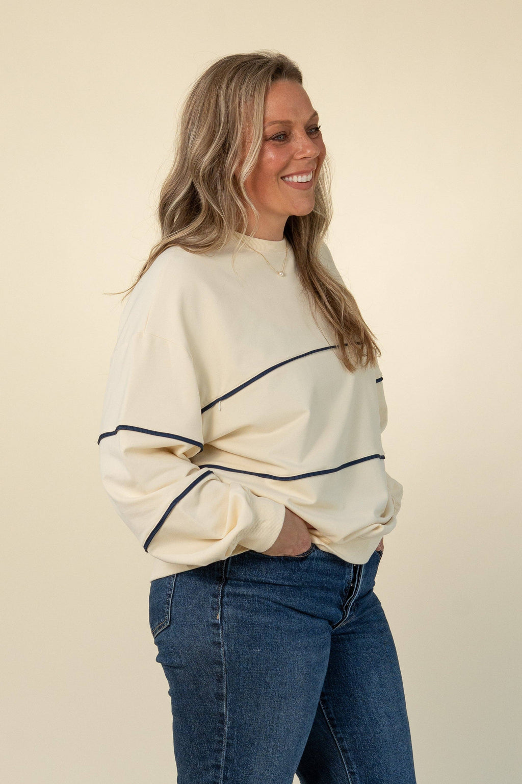 The Piped Sweatshirt