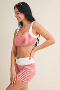 Gingham Print WorkOut Set
