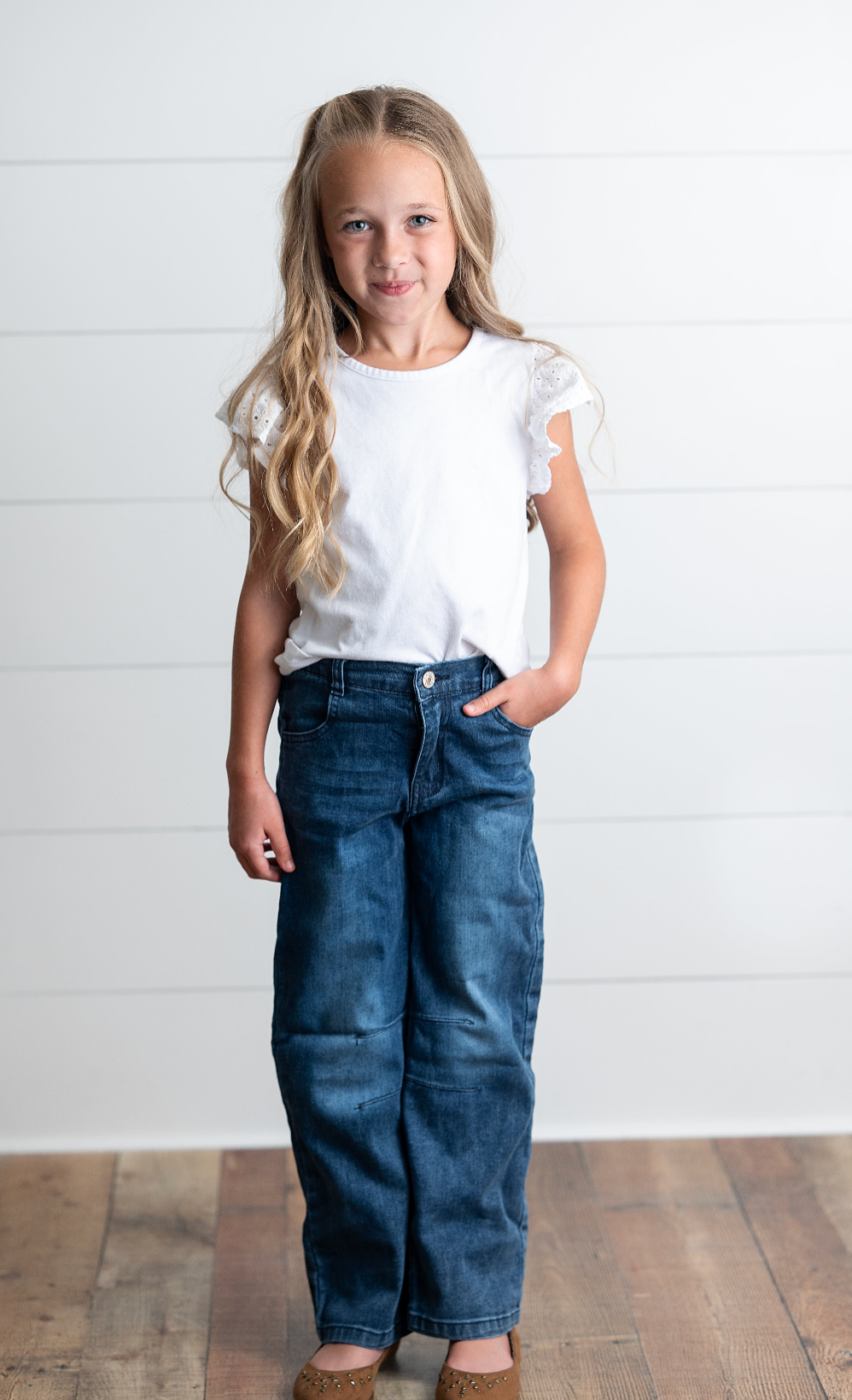 Medium Wash Horse Shoe Jeans
