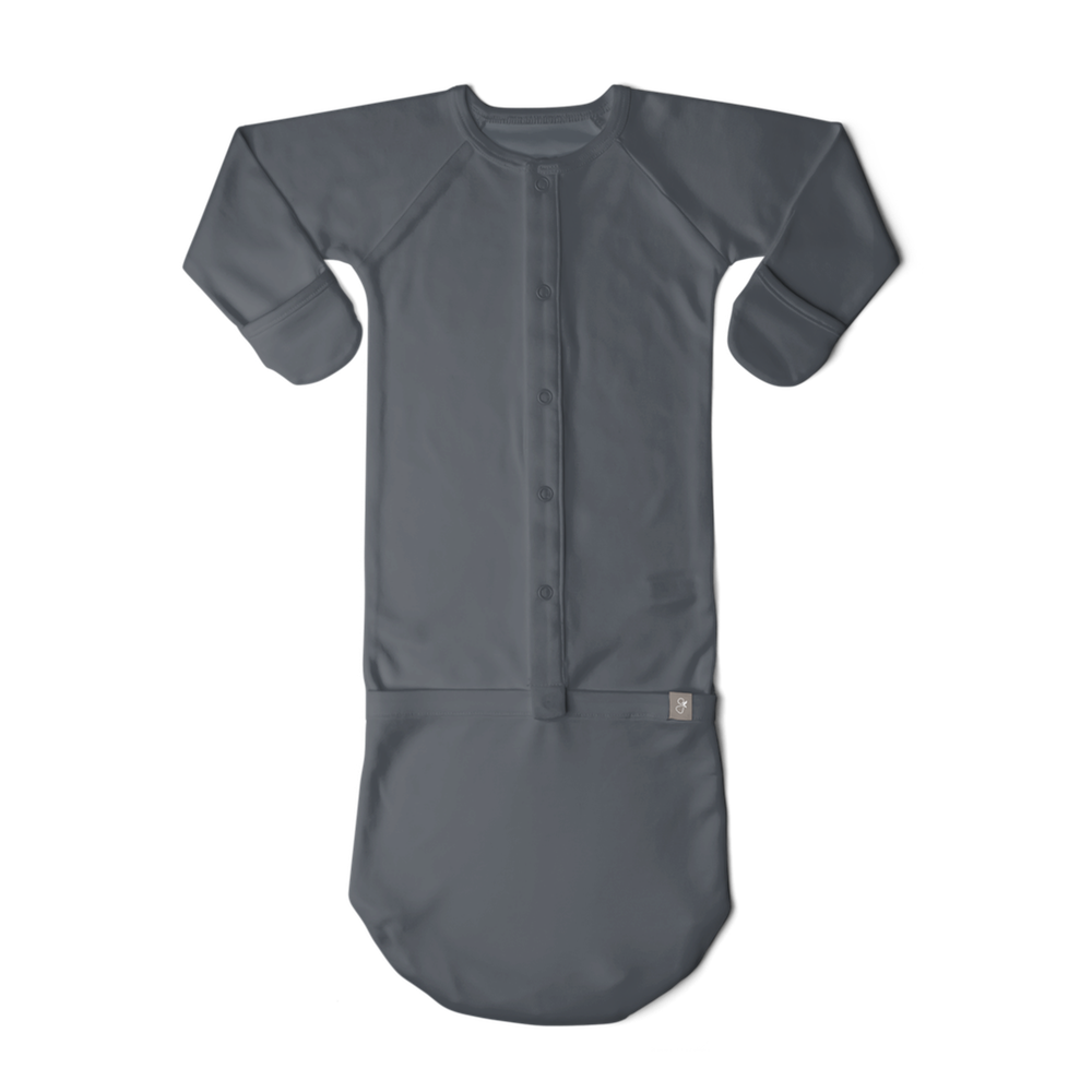 PREEMIE 24 HOUR CONVERTIBLE BABY GOWN | MIDNIGHT
