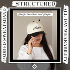2-Tone Cap - Auntie - Black/Beige