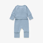 Peek-A-Poo Bamboo Pajama in Blue