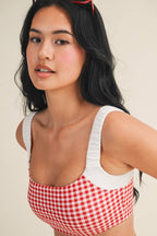 Gingham Print WorkOut Set