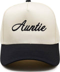 2-Tone Cap - Auntie - Black/Beige