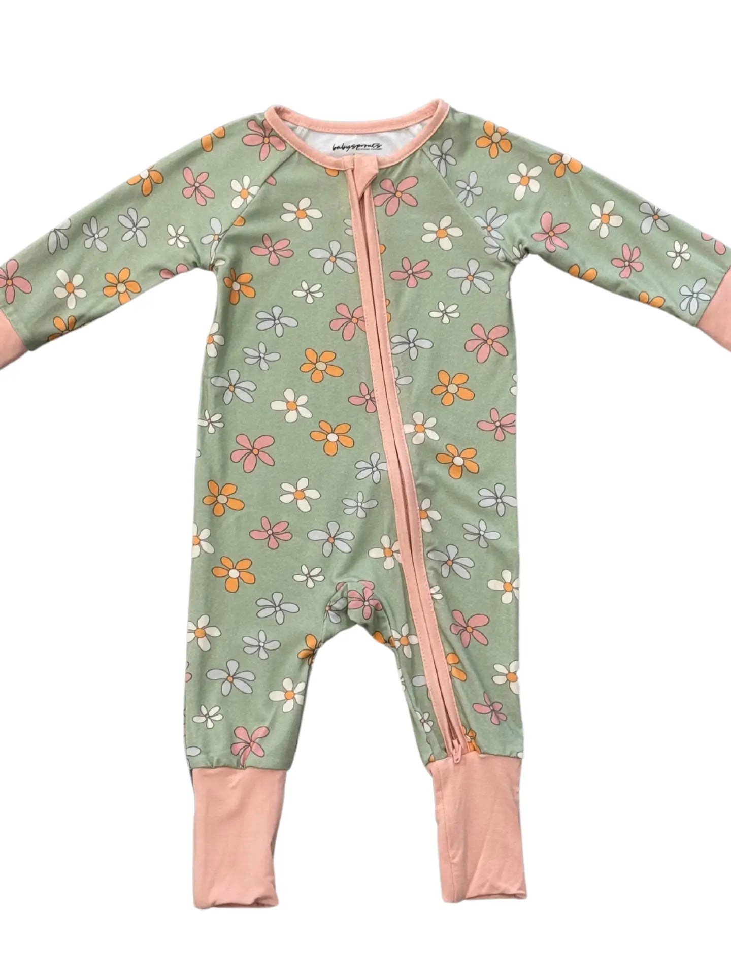 Babysprouts Long Sleeve Zip Romper - Multiple styles