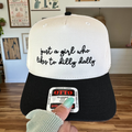 Just A Girl Who Likes To Dilly Dally Embroidered Hat