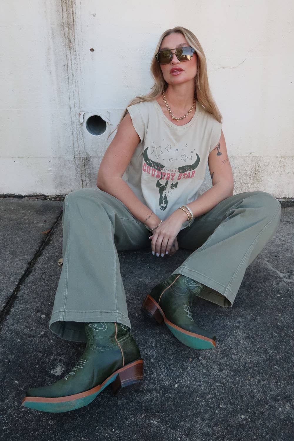 Night Under The Country Stars Vintage Graphic Tee