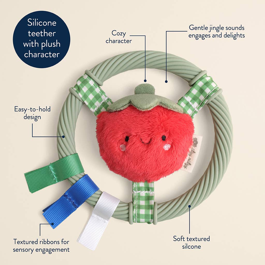 Teething Ring with Plush Character