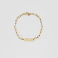 24K Gold Mama Paperclip Bracelet
