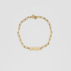 24K Gold Mama Paperclip Bracelet