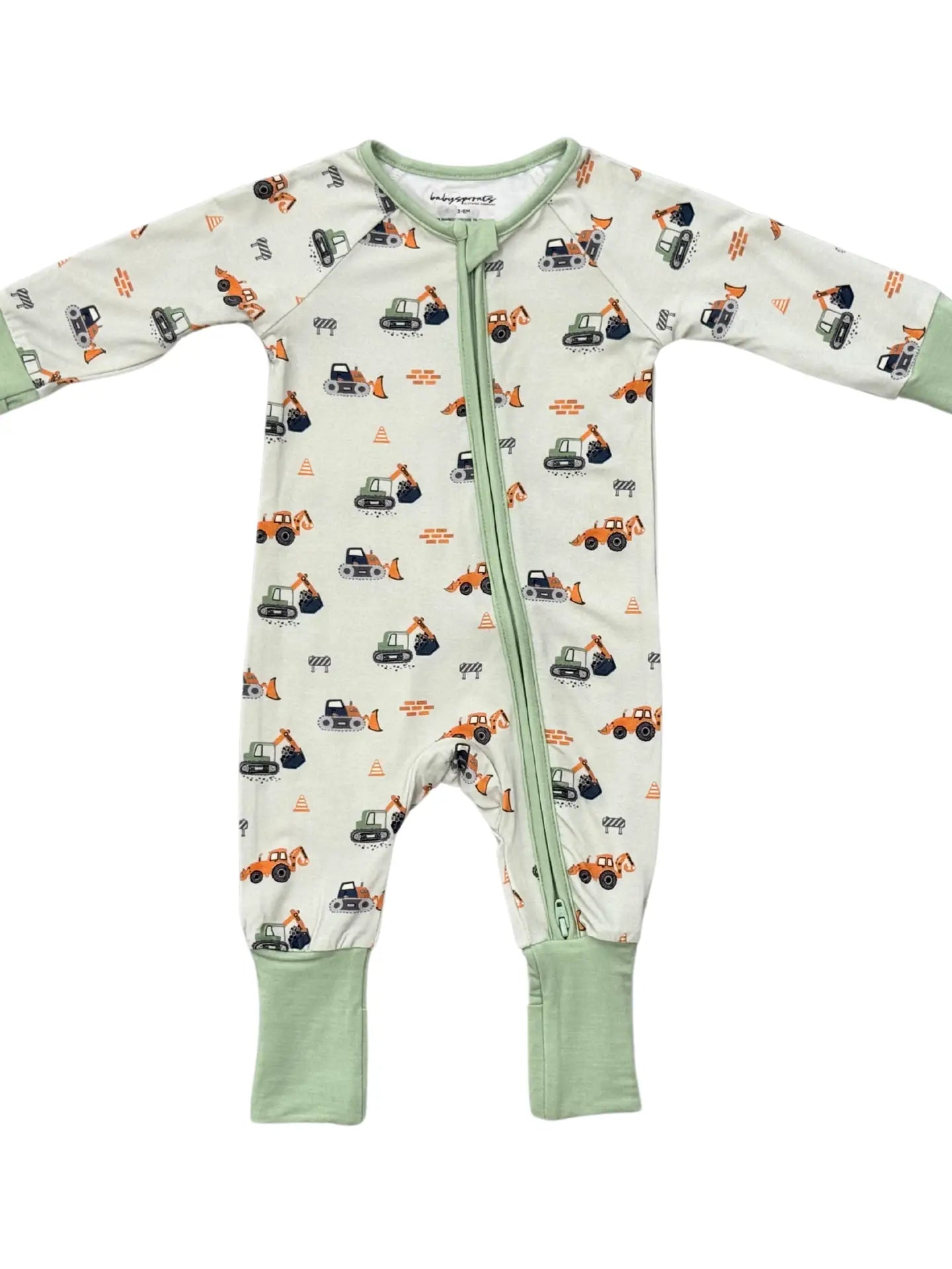 Babysprouts Long Sleeve Zip Romper - Multiple styles