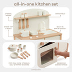 Comfy Cubs Wooden Kids Kitchen Playset