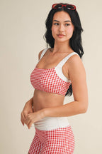 Gingham Print WorkOut Set