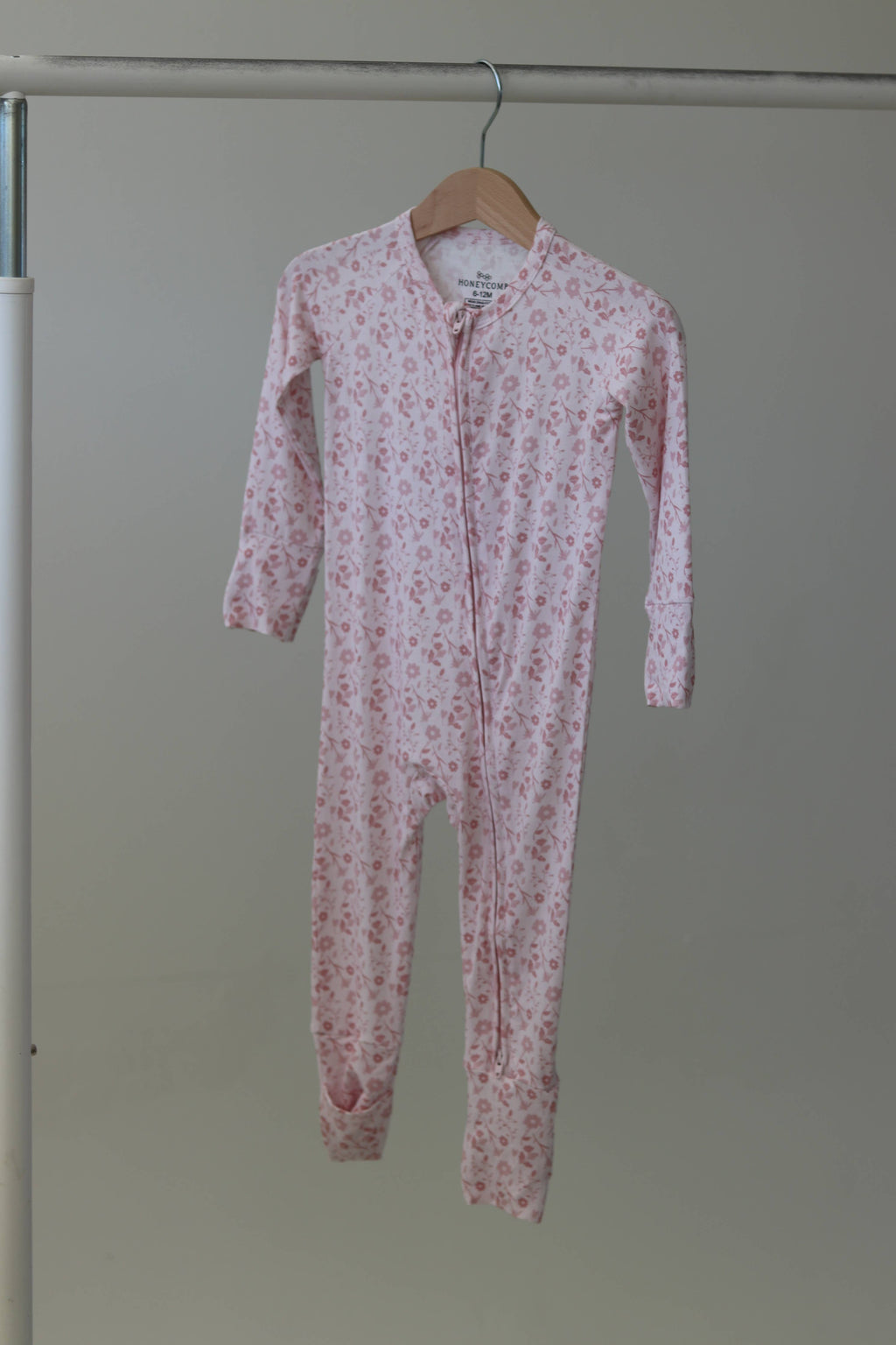 Pink Petal Zip Pajamas