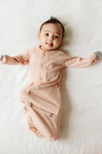 PREEMIE 24 HOUR CONVERTIBLE BABY GOWN | ROSE